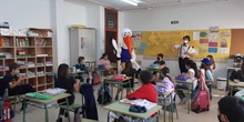 Olimpiadas Escolares 2021_Nos visita la mascota_CEIP FDL_Las Rozas