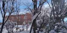 Nuestro instituto tras la nevada del 7 de Enero