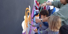 Infantil 5 años pinta el muro_CEIP FDLR_Las Rozas